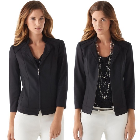 White House Black Market Jackets & Blazers - White House Black Market Perfect Form ZIP Jacket